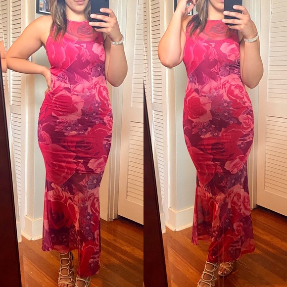 Dresses & Skirts - Mesh midi dress